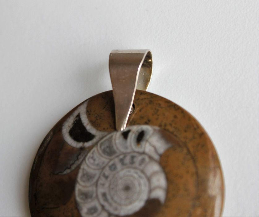 Pendente elegante e com valor Histórico, Amonite