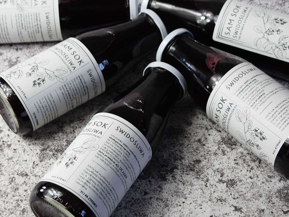 100% sok wytłaczany z borówki kanadyjskiej - świdośliwy 670ml