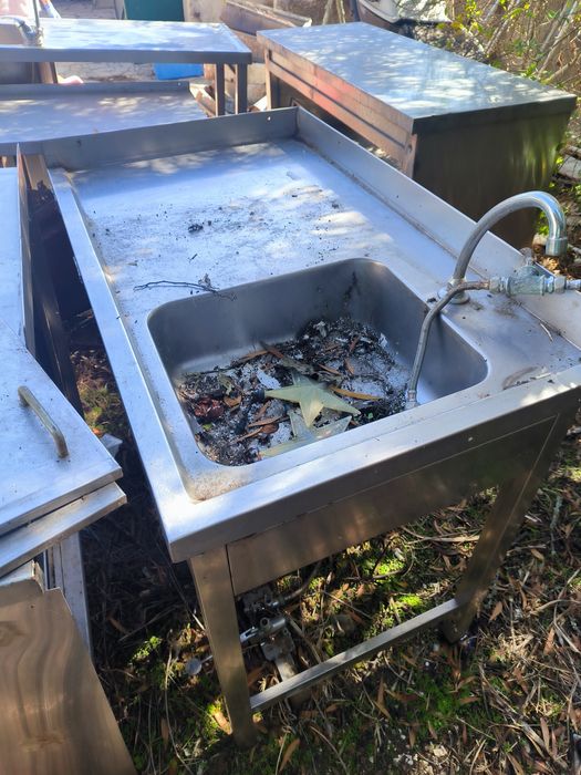 Bancadas inox várias