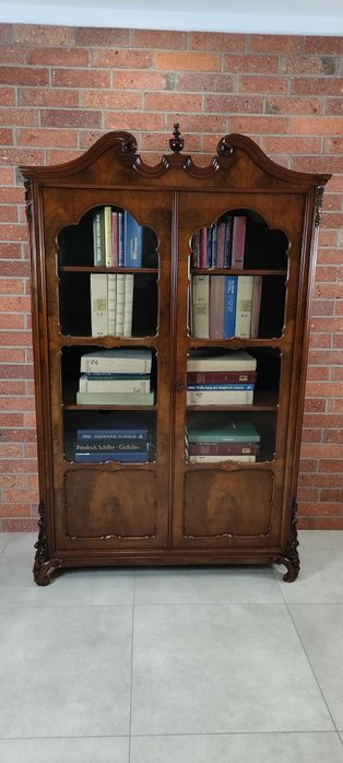 Piękna biblioteka witryna Ludwik Filip antyk