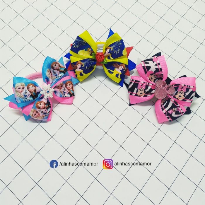 Laços, Ganchos, Bandoletes, feitos á mão