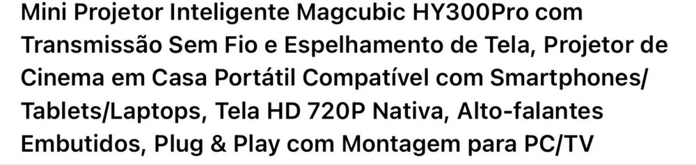 Projetor Magcubic