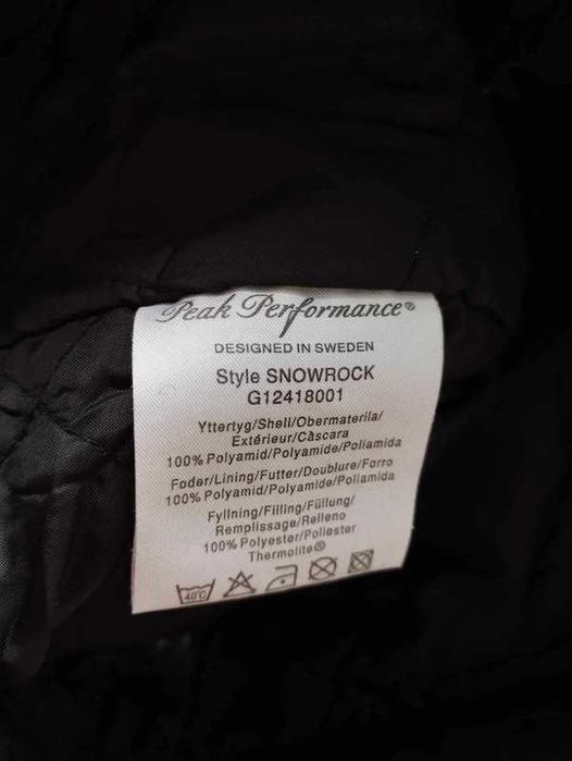 Peak performance snowrock thermolite spodnie narciarskie damskie