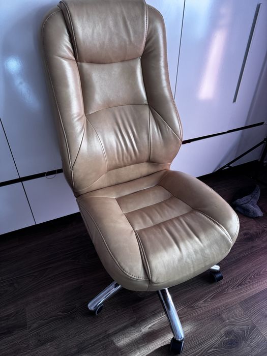 Крісло шкіряне, стілець шкіра, без ручок