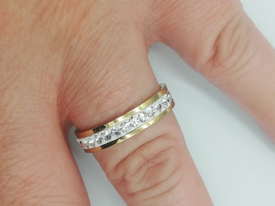 Pierścionek stal chirurgiczna Xuping 5 mm rozmiar 10