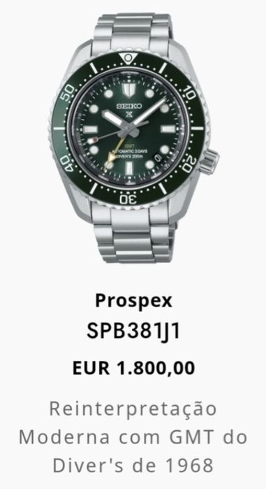 Relógio Seiko SPB381J1