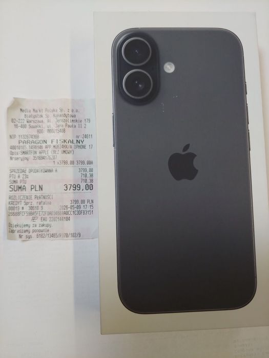 Iphone 17 256GB Black Neverlock