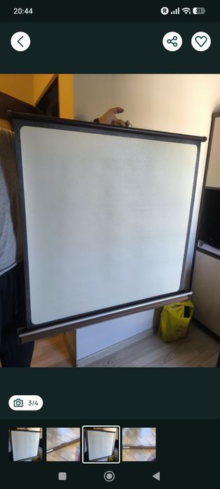 Ekran do rzutnika na statyw