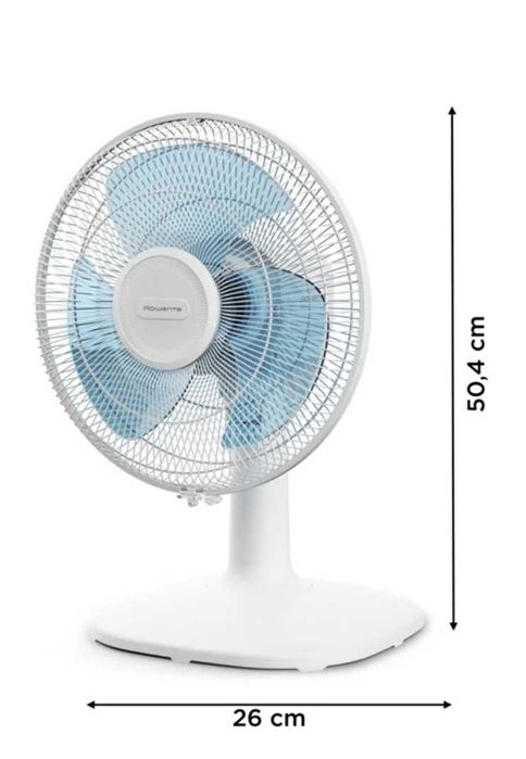 Ventoinha de Mesa Rowenta Essential+ VU2330F2 (3 Velocidades - 35 W - Diâmetro 30 cm) Semi Novo Tem Grantia 2 anos ainda
