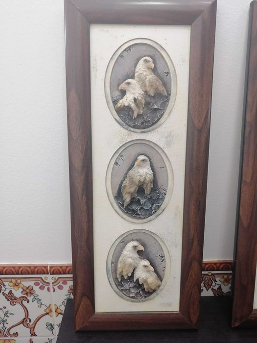 Quadros com imagem em relevo