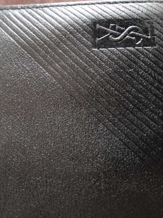 Carteira original (YSL) Yves Saint Laurent preta Made in Paris