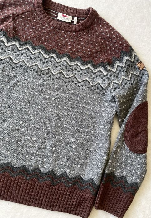 Fjallraven Ovik - Ciepły wełniany sweter męski M
