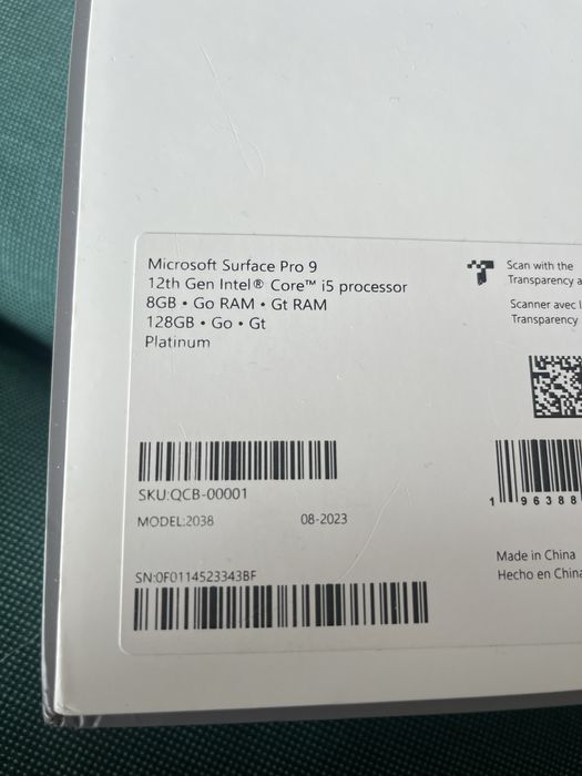 Microsoft Surface Pro 9 platynowy