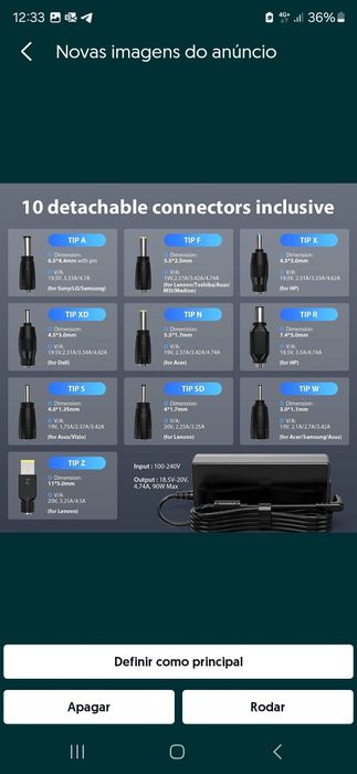 Carregador universal portátil430803441618135042