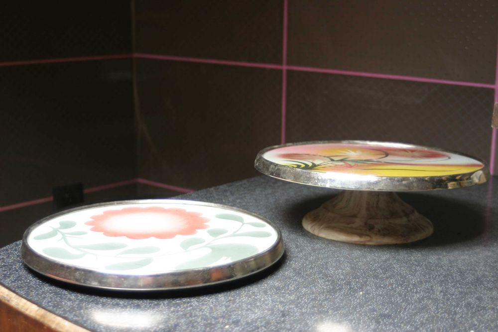 patera obrotowa do ciast tortów PRL