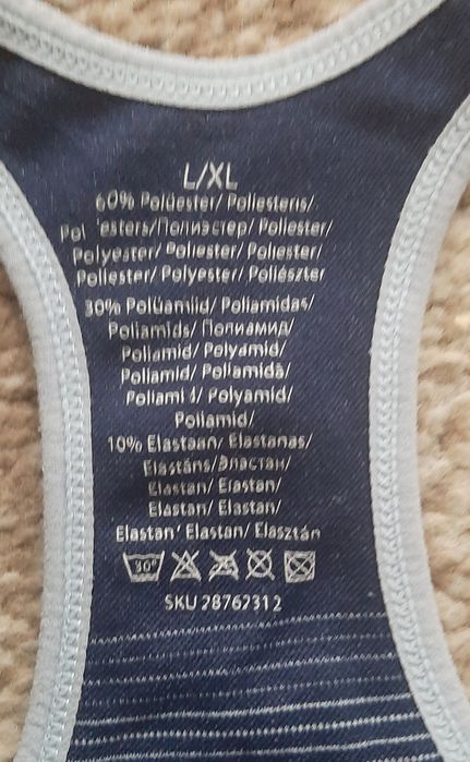 Dwa staniki sportowe L/XL