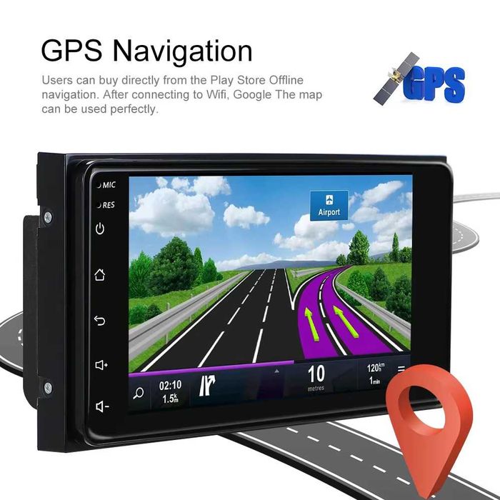 Radio Android Toyota Corolla Rav4 Hilux CarPlay GPS WiFi 2/64GB NOVO