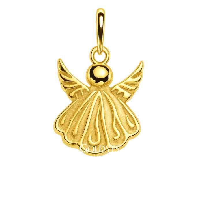 złota zawieszka anioł próba złota 585
