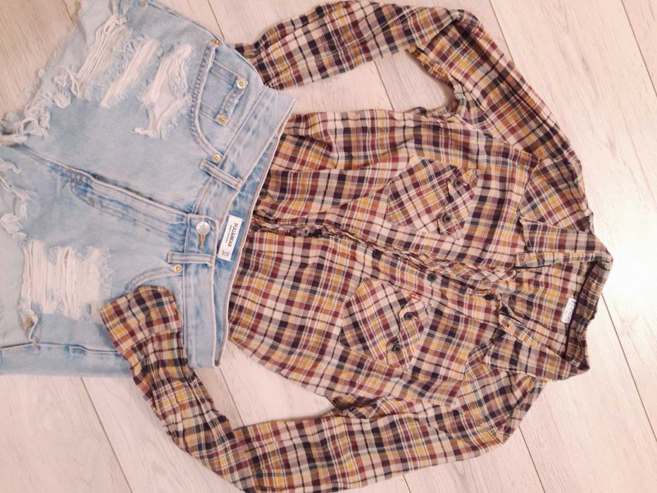 Koszula cienka Levis krata xs s 34 36