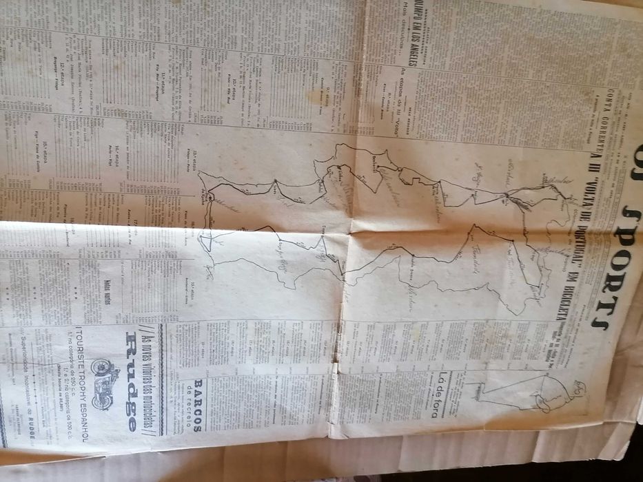 Jornal OS SPORTS 1932 Completo Início III Volta a Portugal Bicicleta