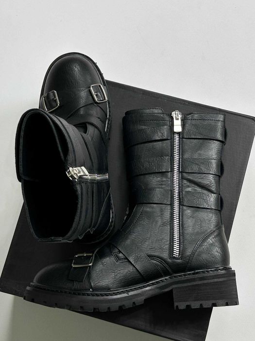 Черевики indie sleeze казаки hedi boy archive boots black архив чорні
