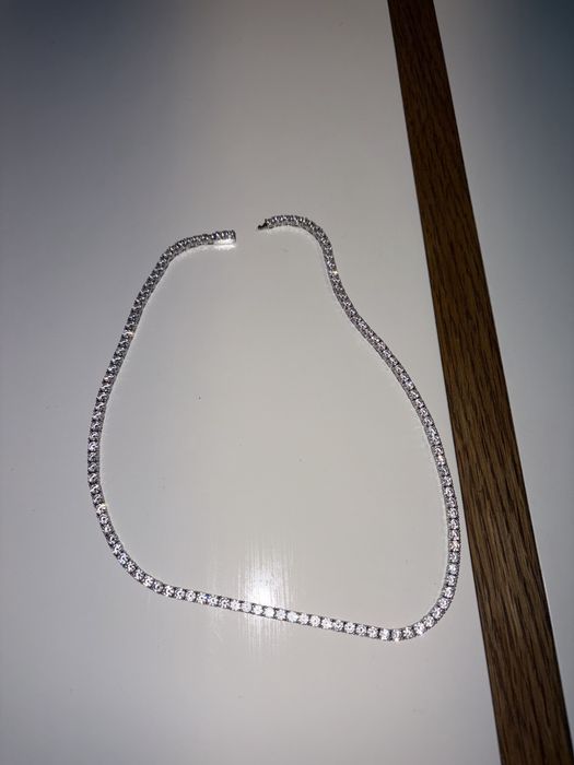 Łańcuch ICED STUFF Tennis 4 mm 50 cm kolor białego złota