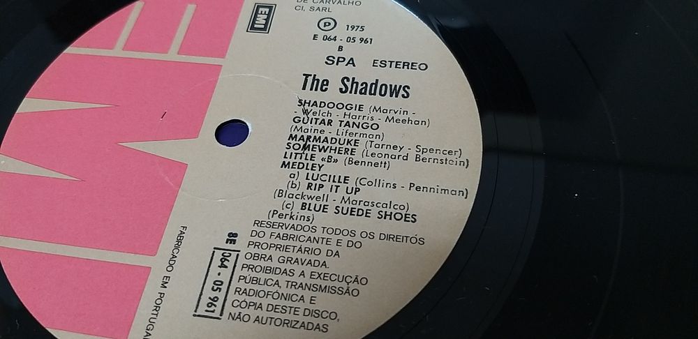 Vinil The Shadows Live.
