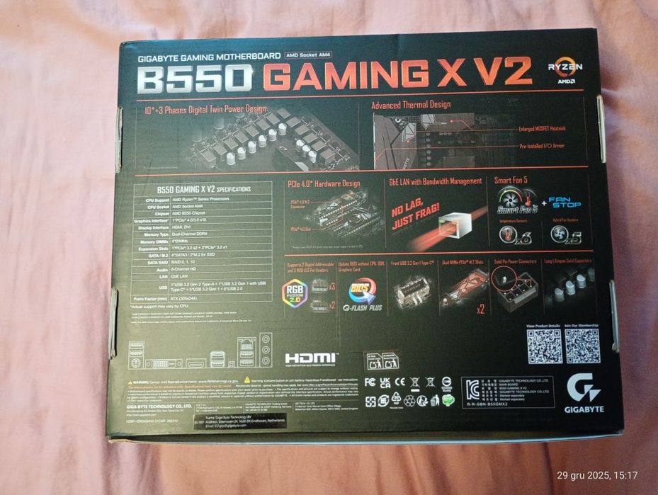Gigabyte b550 gaming x v2