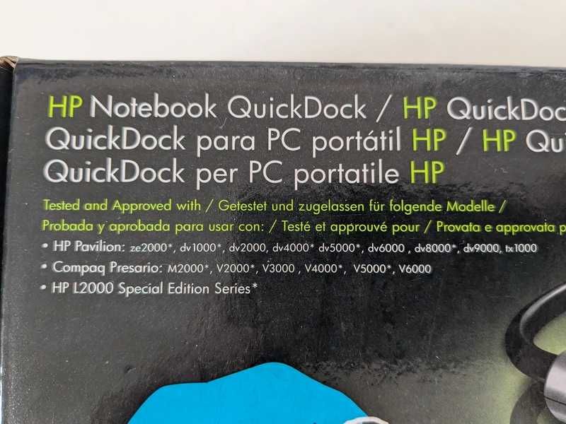 HP Notebook QuickDock ES632AA para Pcs Portáteis Nova na Caixa