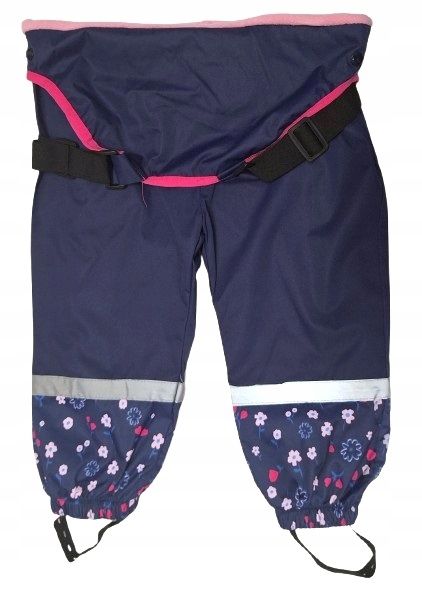 Spodnie Ocieplane Nieprzemakalne Ogrodniczki Przeciwdeszczowe 98