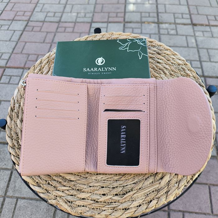 Гаманець жіночий Saralyn кошелек женский маленький черный красный