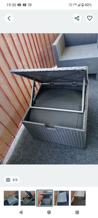 Puf/ siedzenie z technorattanu