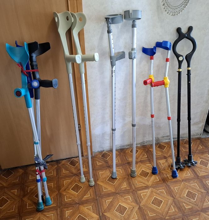 костыли на высокий рост подлокотные и подмышечные
