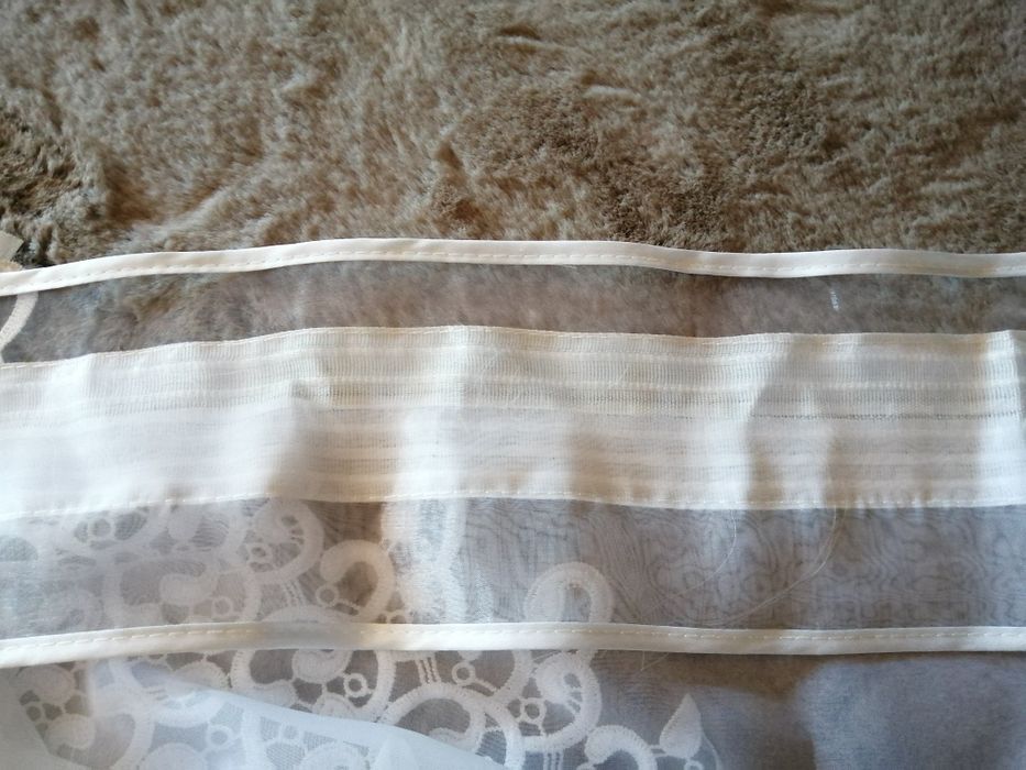 Firana w łuk z gipiura na taśmie 500x180