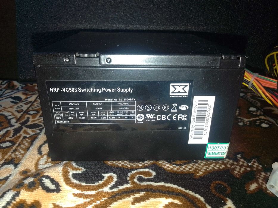 (Не актуальне)Блок живлення 500W (Xigmatek)