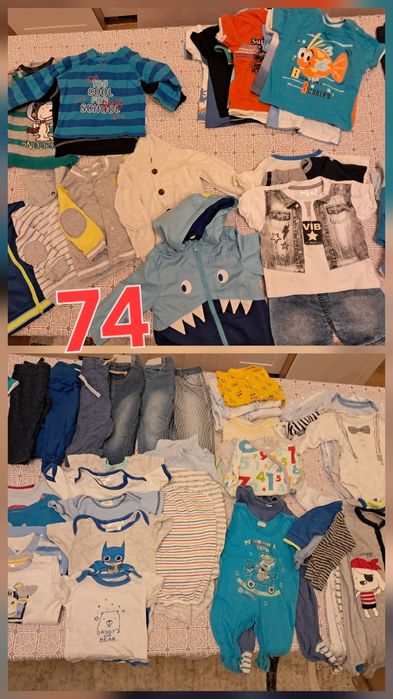 Ubrania dla chłopca 74 paka dla chłopaka. Stan bardzo dobry I dobry pl
