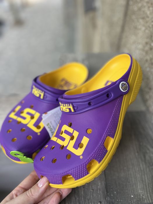 Крокси Crocs LSU Tigers Purple Classic Clogs Men/Women