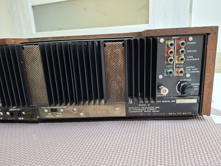 Wzmacniacz AR Acoustic Research Model W Model R - unikat ! Audiofilski