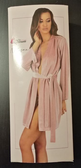 Szlafrok różowy S/M Livia Corsetti NOLESAN