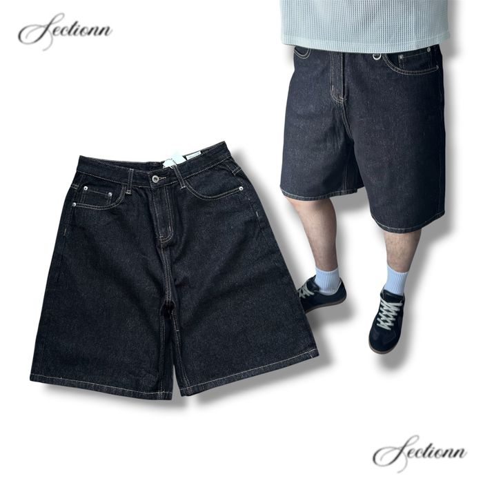Baggy oversize raw denim type jeans shorts sk8 y2k racer jaded london bershka широкі оверсайз беггі баггі довгі шорти джинсові опиум архив opium