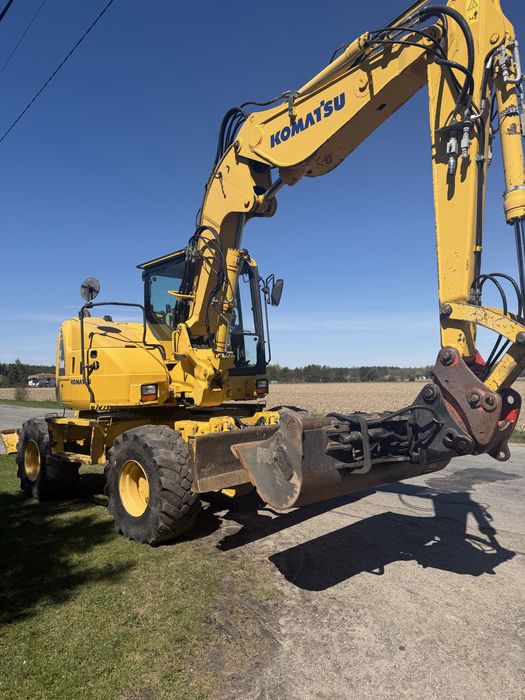 KOMATSU PW118MR-8 Klima 4 łyżki+widły Oryginał Mercedes 8x8