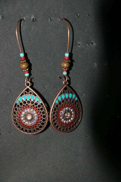 Brincos Handmade com Brilhantes