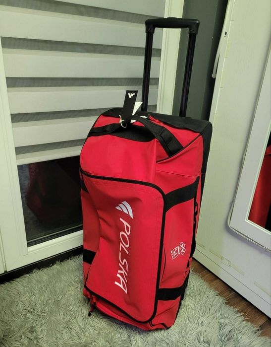 Dużą torba sportowa podróżna na kółkach Adidas reprezentacji Polski Olympic