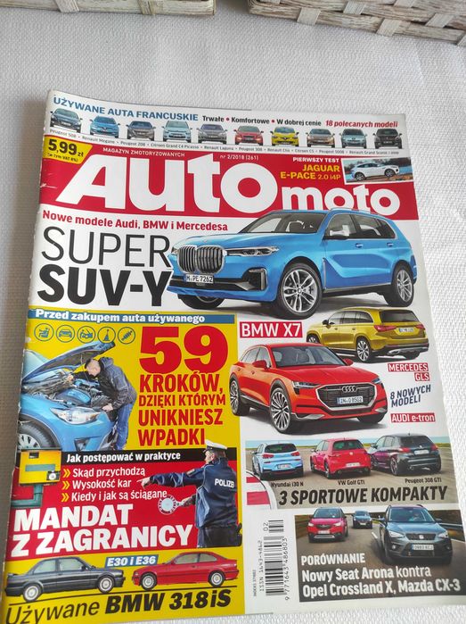 Czasopismo Auto Moto WYSZUKAJ POJAZD 2/2018 Evoque Corvette Silverado