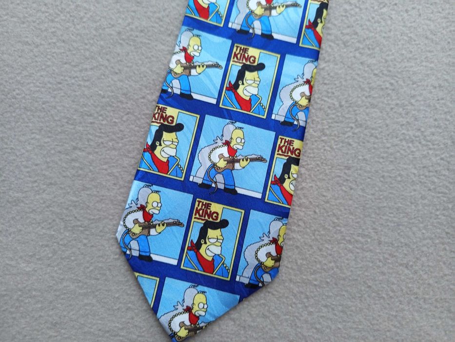 Zabawny krawat z Homerem Simpsonem, marka Pan Marcin, stan bdb