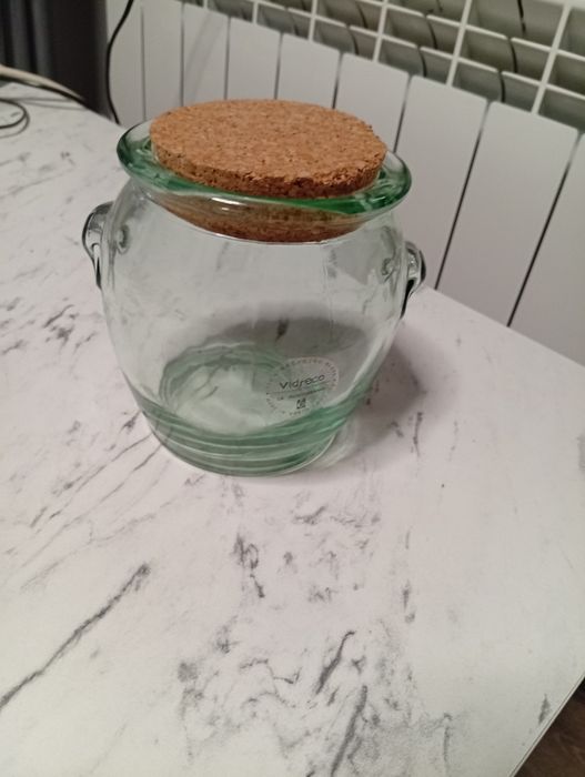 Komplet Vidreco szklana  beczka Puchatka