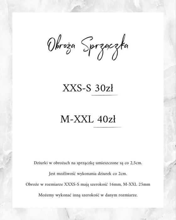 Wyprzedaż! Obroża dla psa (typu Biothane) pvc 25mm