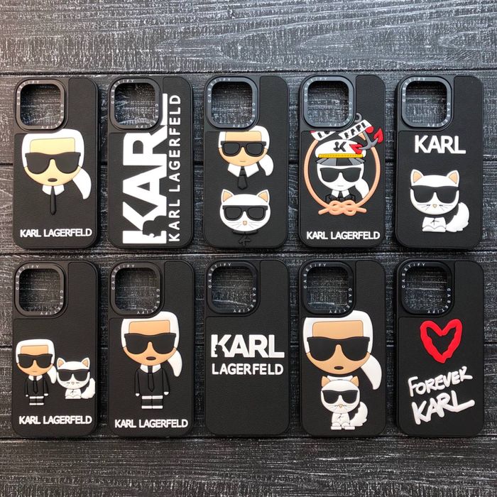 Чохол на iPhone Айфон чехол casetify Karl lagerfeld карт лагерфельд
