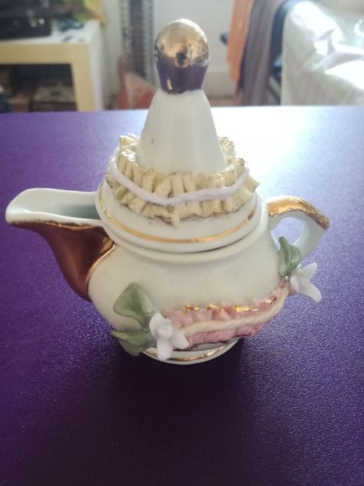 Vintage Milk Jug + Antique Porcelain Pitcher