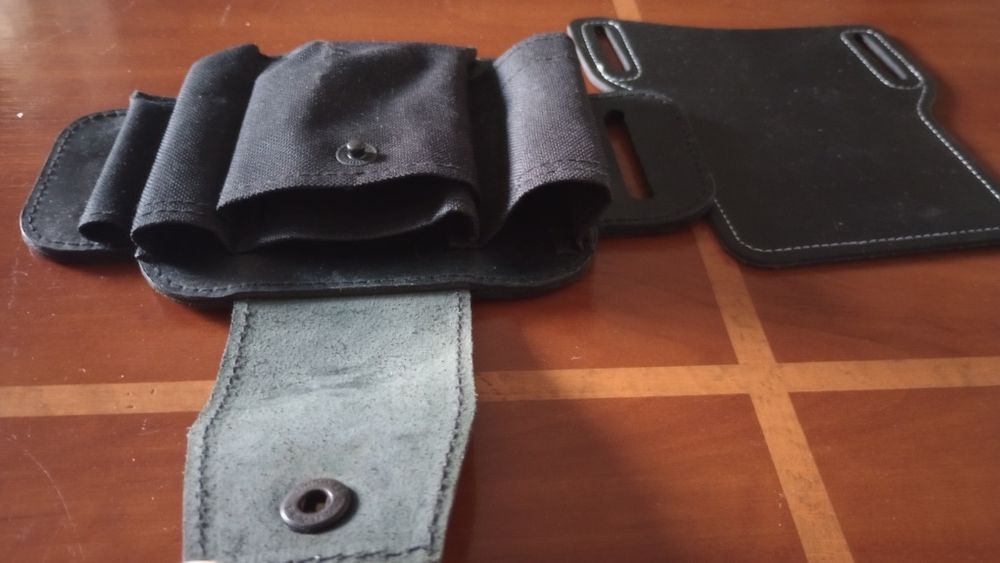 Pokrowce na leatherman surge oraz telefon  skóra/cordura